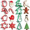 Set de Cortadores de Galletas Navideños de 13 Piezas, Molde para Bolsillos de Sándwich, Cortador de Pan Tostado, Molde para Estampar Frutas