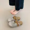 Medias Pantuflas Cerradas Retro de Nicho para Mujer, Nuevo Estilo Verano 2026, Cómodas Zapatillas de Malla Casuales para el Hogar para Uso en Interiores y Exteriores