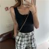 Chaleco Deportivo de Talla Grande para Mujer para Niñas Gorditas Verano para Usar como Prenda Exterior Blanco Tirantes Interior Adelgazante Ajustado Sin Mangas Corto Top Básico