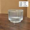 Portavelas Vidrio Transparente Engrosado Taza de Vela de Aromaterapia Taza de Fragancia Decoración de Dormitorio Frasco de Vela Botella de Vidrio Cilíndrica