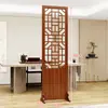 Nuevo biombo de estilo chino para sala de estar, plegable y móvil, de madera maciza, estilo chino, para entrada, dormitorio, divisor de barrera hueco