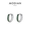 Pendientes de plata de ley S925 con forma de gota de diamante de colores, con hebilla de oreja, diseño de nicho japonés y coreano, con sentido de moda, venta al por mayor