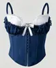 Sutiã Sexy Patchwork de Renda Vermelha com Aro, Camisola com Toque de Luxo, Top Tubo para Usar por Baixo, Top para Menina Spicy