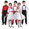 Vestido de Anfitrión para el Día de Año Nuevo Disfraz Infantil para Estudiantes de Primaria y Secundaria Disfraz para Coro Recitación Performance Vestido de Princesa para Niña