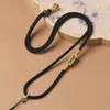 Cuerda para Colgante de Oro de Jade Colgante de Jade Cuerda de Collar Negra Cuerda Tejida a Mano Cuerda para Colgar Colgante Ping'an Kou Colgante para Colgar en el Cuello Hombres Mujeres