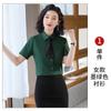 Camisa Unisex de Verano de Algodón de Manga Corta Slim Ropa Profesional Camisa Blanca con Logotipo Peto