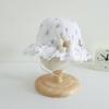 Benhui Cute Little Flower Baby Baby Hat Primavera e Outono Estilo Pastoral Estilo Ocidental Chapéu de Pescador Chapéu de Proteção Solar