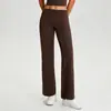 Pantalones de yoga rectos con sensación de nube para mujer, holgados y transpirables, pantalones largos de cintura alta, pantalones deportivos casuales de pierna ancha para exteriores, fitness 62312