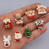 Navidad Dibujos Animados Muñeco de Nieve Resina Accesorios DIY Pegamento de Crema Funda de Teléfono Imán para Nevera Pasador Cuerda para el Cabello Joyería Accesorios Pequeños