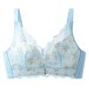 Peito Grande Mostrando Roupa Íntima Pequena Sutiã Feminino Fino Push-up Anti-queda sem Argolas de Aço Tamanho Plus Ajustável