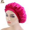 Gorro de dormir de terciopelo elástico de ala ancha, redondo, de franela, para quimioterapia, turbante.
