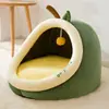 Casa para perro cerrada para otoño e invierno, casa para gato engrosada y cálida, cama para perro mediano y pequeño Teddy, casa para mascota lavable