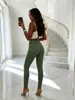 Pantalones Vaqueros Ajustados Elásticos Color Verde Militar de Moda Europea y Americana Transfronteriza, Ajuste Delgado Directo de Fábrica Levanta Glúteos Skinny de Lápiz para Exportación