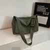 Bolsa de Veludo Cotelê para Mulheres, Grande Capacidade, Nova Bolsa de Ombro Transversal Casual Outono e Inverno 2025, Bolsa Tote de Alta Qualidade para o Dia a Dia