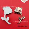 Flor de Lazo Pequeño Fragante Galvanizado Corazón de Melocotón Bicicleta Accesorios de Plástico DIY Tocado Pasador Funda para Teléfono Móvil Hebilla de Zapato Accesorios