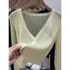 Cárdigan de Seda de Hielo para Mujer, Chaqueta Roja Delgada, Chal, Nuevo Estilo de Verano, Combinado con una Falda, Cubierta Exterior, Top Corto de Punto