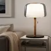Lámpara de noche moderna simple lámpara de escritorio lámparas decorativas nórdicas dormitorio estudio sala de estar lámpara de mesa de vidrio creativa para el hogar