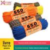 Atacado de Fábrica Corda Colorida Corda para Exterior Multifuncional Paracord de 4mm Corda de PP Trançada com 7 Fios Corda Decorativa Fiada no Núcleo
