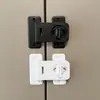 (Modelo Plano) Cerradura Giratoria Anti-Apertura para Puertas de Refrigerador y Gabinetes, Cerradura de Seguridad para Niños