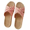 Pantuflas de Lino para Cuatro Estaciones para Uso en Casa, Venta al por Mayor, Anti-Olor, Antideslizantes de Interior, Transpirables para Mujer, Adecuadas para Uso en Exteriores, Pantuflas Silenciosas para el Hogar