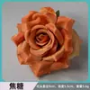 Cabezas de Rosas Artificiales Hechas a Mano Corona DIY Decoración de Coche de Boda Arreglo Tocado Flores de Seda Flores Falsas Adornos Ramo Celebración de Boda
