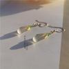 Oferta Especial 2023 Nuevo Estilo Gota de Agua de Jade Blanco Estilo Chino Ganchos para Oreja Versátiles Aretes de Moda Cheongsam Elegantes Nicho Aretes para el Día a Día