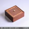 Plato de frutas estilo chino caja de comida de doble capa caja para bocadillos de frutas picnic caja para pasteles de luna juego de té de bambú caja de almacenamiento con asa para horno