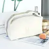 Saco cosmético portátil simples saco de lona portátil estilo europeu impermeável e à prova de poeira saco de armazenamento de grande capacidade saco de higiene de lancheira saco de lancheira