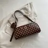 Bolso Retro de Lunares para Mujer 2026 Verano Nueva Moda Bolso de Hombro Versátil Bolso de Axila Clásico de Color Contrastante