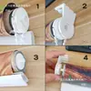 Accesorios para Persianas de Rodillo de Cuentas Soporte de Plástico Estilo Antiguo Cortina de Elevación Manual Pies de Hierro Montaje Superior Lateral Universal