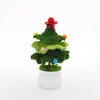 Bonecas de Plantas de Natal em Vasos de Crochê, Girassóis Feitos à Mão com Lã, Rosas Suculentas, Flores Artificiais em Estoque