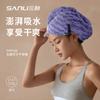 Toalla Sanli para adultos, gorro para secar el cabello, forro polar coral grueso, absorbente, para maquillaje y belleza, toalla de baño grande