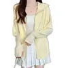 Ropa de Protección Solar para Mujer Verano Delgada 2025 Nueva Ropa de Protección Solar Anti-Luz UV y Transpirable Chaqueta con Capucha