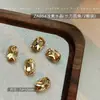 Arte de Uñas 2025 Nuevo Estilo Maillard Fondo Puntiagudo Diamante Celebridad de Internet Estilo Caliente Otoño e Invierno Cuadrado Grueso Color Rojo Café Diamante Estéreo Joyería para Uñas