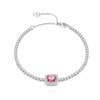 Colección de Pulseras de Diamante de Plata 925 Transfronterizas Europeas y Americanas Que No Se Desvanecen, Oro Real 18K Pulseras Versátiles de Lujo Accesible Venta al por Mayor Ui