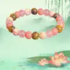 Pulsera Popular Transfronteriza Temu Shein Tk Amatista Piedra Natural Ojo de Tigre Pulsera de Venta Caliente Europea y Americana En Stock Al Por Mayor