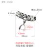 Hebilla de seguridad con colgante de plata esterlina S925, hecha a mano, con incrustaciones de jade Ruyi, Buda, hebilla de plata de Buda