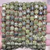 6mm 8mm Pedra Natural Cristal Ágata Canto Chanfrado Quadrado DIY Pulseira Colar Acessórios de Joias Produtos Semi-Acabados Atacado