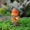Pequeños Adornos de Resina de Hongo Adornos de Flores para Bonsái Musgo Suculento Paisaje Micro Jardín Patio Pecera