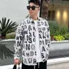 Camisa con Estampado Estilo Francés para Hombre Ambiente de Alta Gama Canalla Guapo Barroca de Manga Larga Verano Estilo Delgado Peluquero Ropa de Hombre