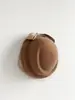 100% Lana Cúpula Sombrero de Copa Francés Boina Encaje Lazo Otoño e Invierno Nuevo Sombrero de Fieltro Concha Sombrero de Moda
