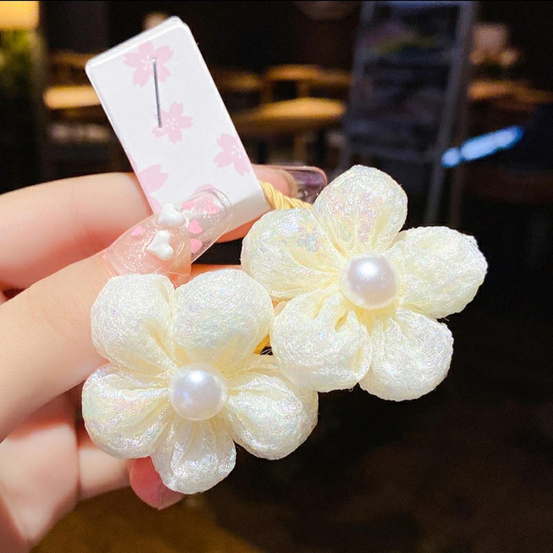 清新花朵皮筋
