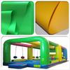 Tela para juguete inflable de PVC 0.55mm tela de poliéster encriptado recubrimiento de doble cara tela de malla de PVC Negro en stock