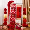 Conjunto de Decoração para Quarto de Casamento e Noivado Estilo Chinês, Rolo "Minha Família Tem Boas Notícias", Decoração para Sala de Estar de Casamento, Enfeites e Suprimentos com o Caractere Dupla Felicidade