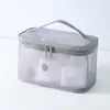Bolsa de cosméticos de malla gran capacidad bolsa de almacenamiento de maquillaje artículos de tocador bolsa de almacenamiento de viaje portátil logo impreso