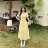 Vestido Curto com Estampa Floral Francesa Plus Size 2026 Novo Verão Feminino para Gordinhas MM Afinando a Cintura Saia Curta Evasê