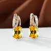 Pendientes de circonita cúbica transfronterizos, minimalistas, superventas, de comercio exterior, lujo ligero, elegantes, nuevos, modernos y estilosos para mujer, con un diseño único y de alta gama