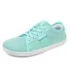 Zapatos de Punta Ancha, Zapatos Descalzos de Suela Blanda, Zapatos Deportivos Fitness para Levantamiento de Pesas Sueltos y Cómodos, Transpirables Antideslizantes Casuales de Tejido Volador, Ligeros
