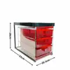 Filtro de Fondo para Acuario Tanque DIY Filtro Superior Tanque Caja de Separación Húmedo-Seco Filtro Tanque de Agua Estancada Caja de Goteo Caja de Lluvia de Doble Capa