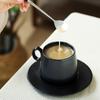Taza de café de cerámica mate de 300 CC con platillo, taza de café estilo europeo, juego de tazas de café, taza de capuchino